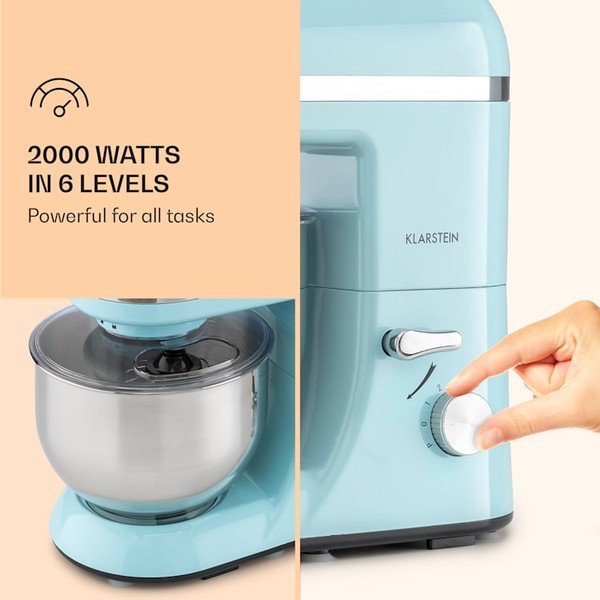 Pastelovomodrý kuchynský robot Klarstein Bella Elegance-image-4