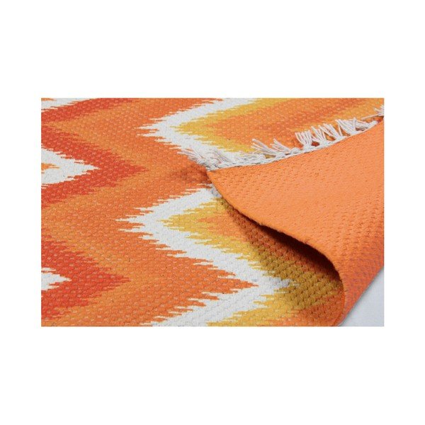 Oranžový koberec Eco Rugs Tribe, 80 × 150 cm-image-3