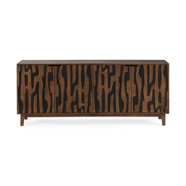 Hnedá komoda z mangového dreva 190x80x40 cm Kantu – MOME