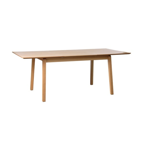 Rozkladací jedálenský stôl s doskou v dubovom dekore v prírodnej farbe 95x200 cm Bari – Unique Furniture-image-2