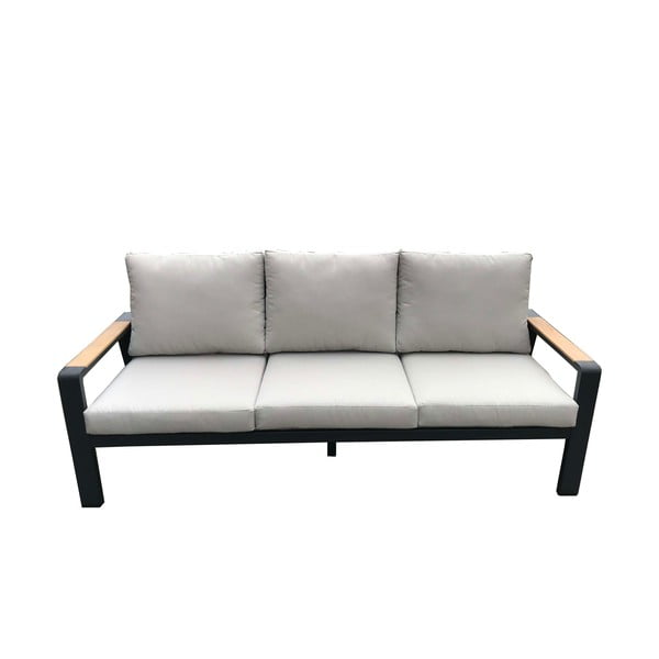 Sivá hliníková záhradná lounge súprava pre 5 Rotterdam – Rojaplast-image-2