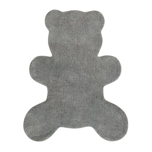 Sivý bavlnený koberec Happy Decor Kids Shapes, 100 x 120 cm