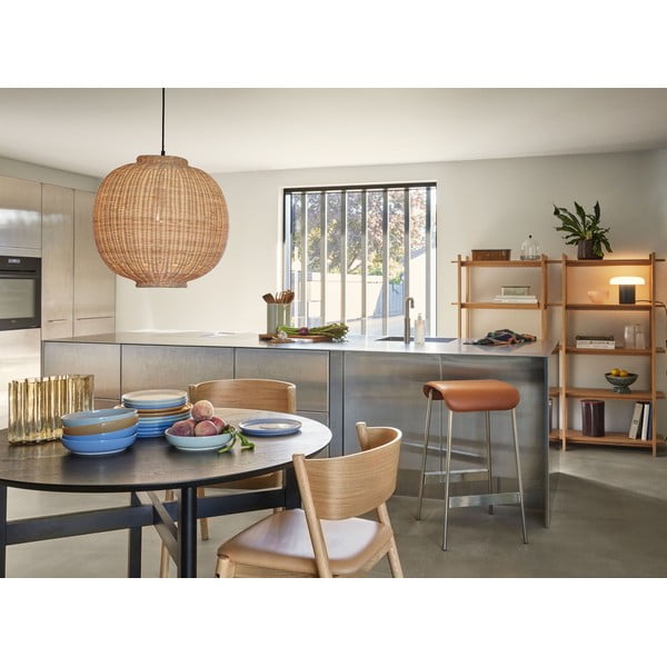 Závesné svietidlo v prírodnej farbe ø 45 cm Chand – Hübsch-image-4