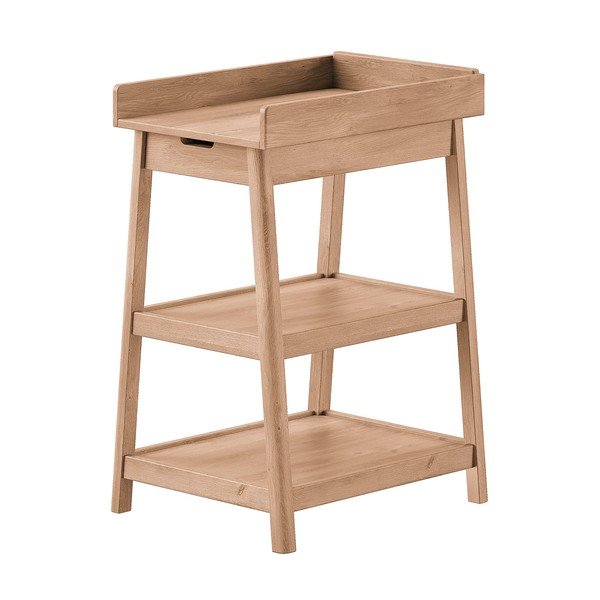 Prebaľovací pult z dubového dreva v prírodnej farbe Woods – Vipack