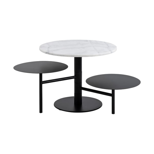 Biely okrúhly konferenčný stolík ø 60 cm Lahti – Actona-image-3