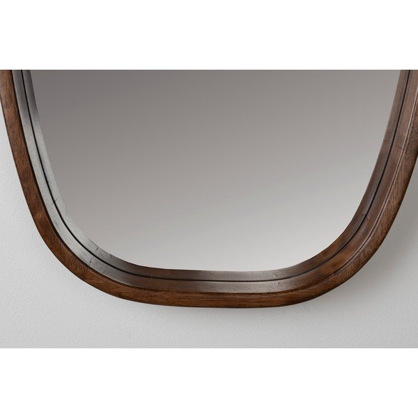 Nástenné zrkadlo s dreveným rámom 40x80 cm Nyko – White Label-image-2