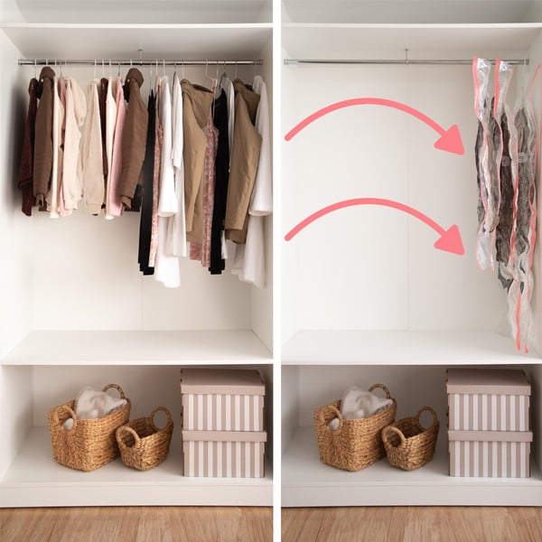 Vákuové vrecia v súprave 4 ks Hanging Vacuum M/L – Compactor-image-1