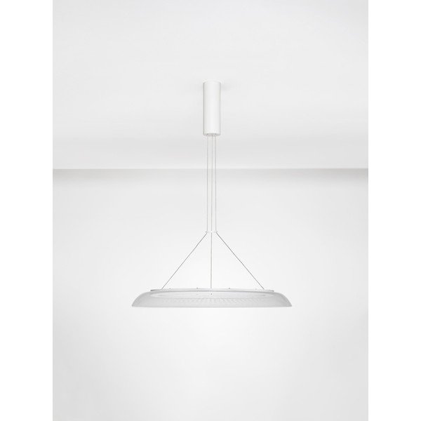 Matne biele hliníkové LED závesné svietidlo s tienidlom z akrylového skla ø 60 cm Mantle – Nova Luce-image-3