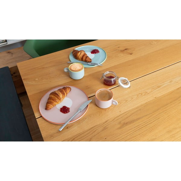 Súprava ružovej kameninovej šálky a taniera Remember Greta, 250 ml-image-3