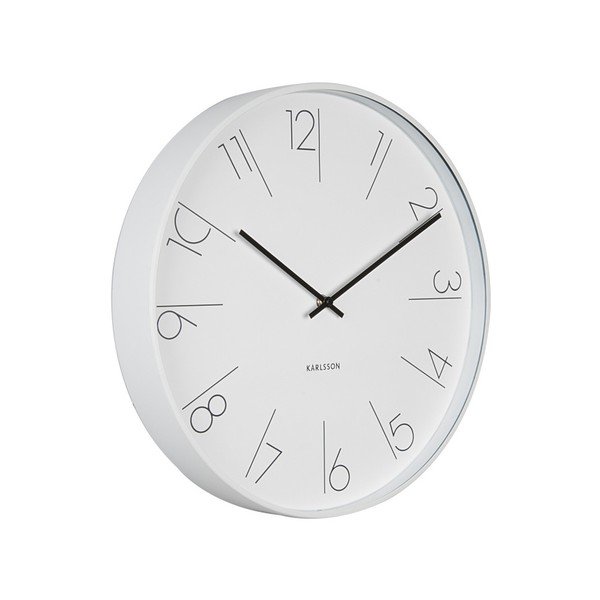 Biele hodiny Present Time Elegant-image-1