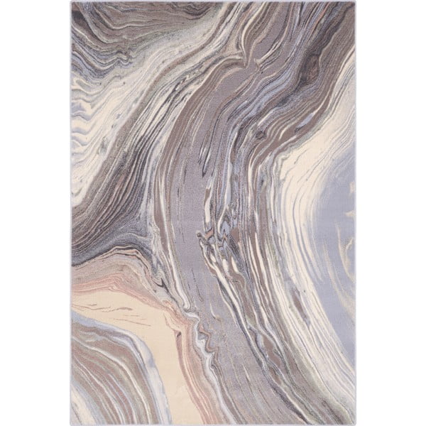 Sivý vlnený koberec 133x180 cm Agate – Agnella