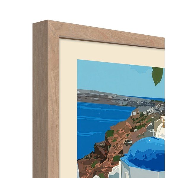 Tlačený obraz s rámom 50x70 cm Santorini – Styler-image-4