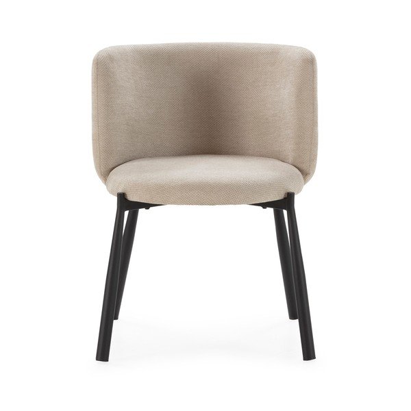 Béžové čalúnené jedálenské kreslá v súprave 2 ks Ginny – MOME-image-3