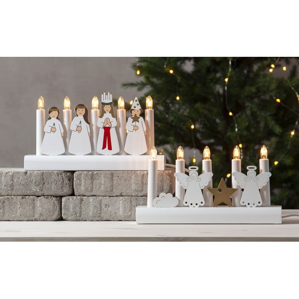 Biela vianočná svetelná dekorácia Julia – Star Trading-image-2