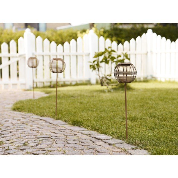 LED zapichovacie vonkajšie svietidlo so solárnym panelom ø 17 cm Carlisle – House Nordic-image-2