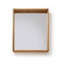 Zrkadlo z teakového dreva Kave Home Sunday, 80 x 65 cm
