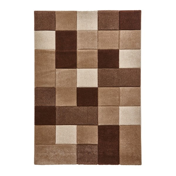 Béžovo-hnedý koberec Think Rugs Brooklyn, 160 × 220 cm