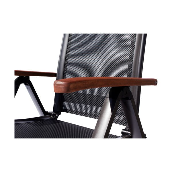 Čierne kovové záhradné kreslo Ass Comfort - Sun Garden-image-3