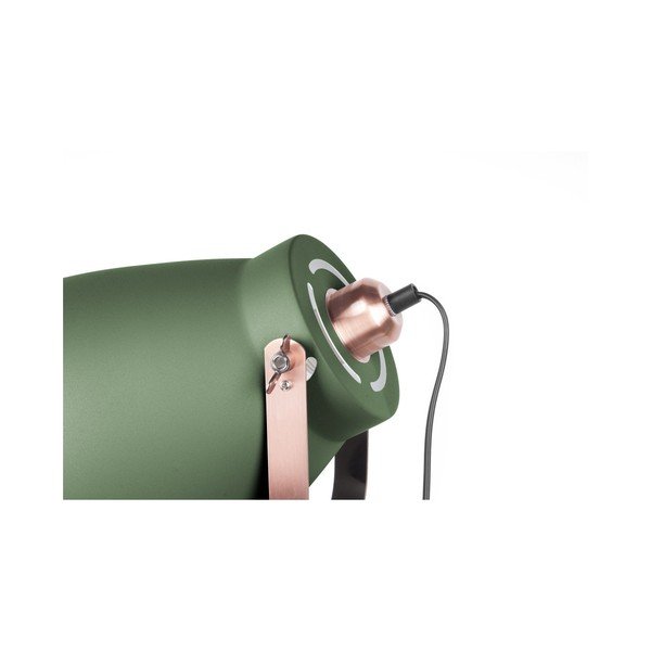 Zelená stojacia lampa s detailmi v medenej farbe Leitmotiv Mingle-image-2