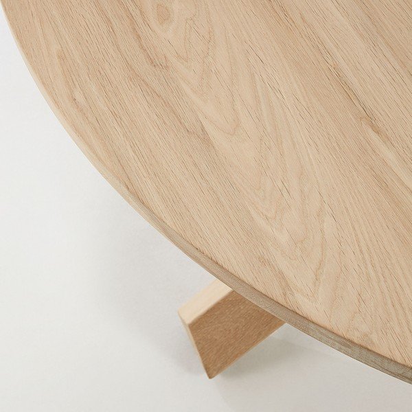 Stôl z dubového dreva Kave Home Nori, ⌀ 120 cm-image-1