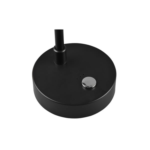 Lesklá čierna LED stolová lampa so stmievačom (výška  28 cm) Lenny – Trio-image-4