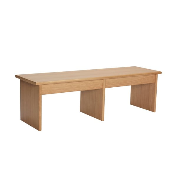 TV stolík v dekore duba v prírodnej farbe 99x30 cm Doppio – Hübsch-image-2