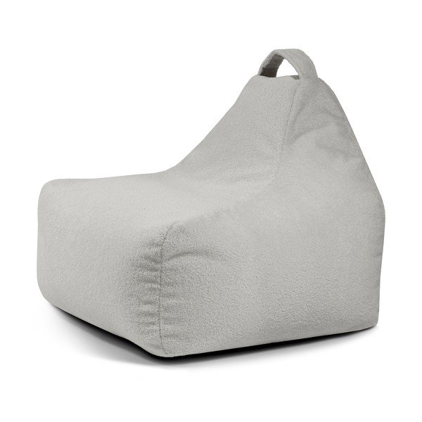 Svetlosivý detský sedací vak z textílie buklé Game Amuse – SLOWDOWN