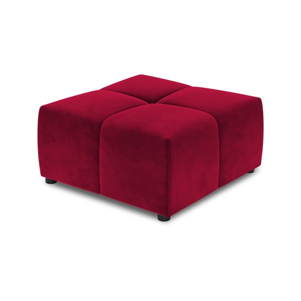 Červený zamatový modul pohovky Rome Velvet - Cosmopolitan Design