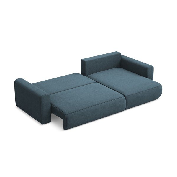 Modrá rozkladacia/s úložným priestorom rohová pohovka (pravý roh/s leňoškou) Kapua – Makamii-image-4