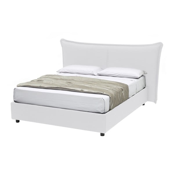 Biela dvojlôžková posteľ s úložným priestorom 13Casa Dumbo, 160 x 190 cm