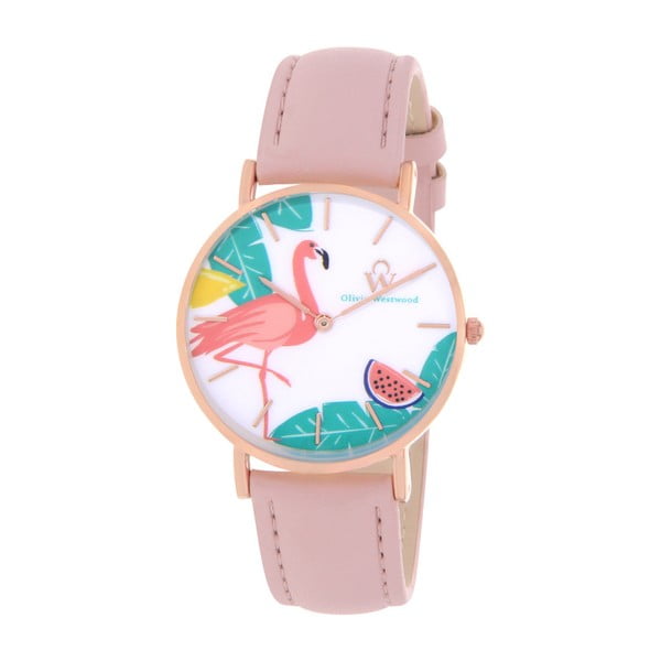 Dámske hodinky s remienkom vo svetloružovej farbe Olivia Westwood Felia