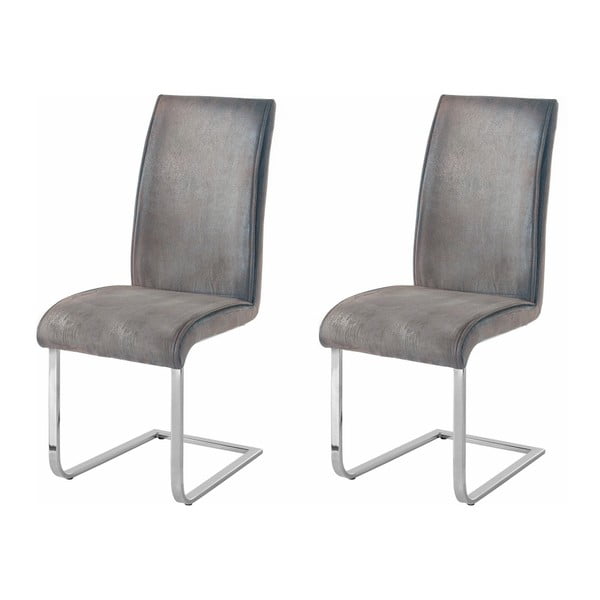 Sada 2 sivých stoličiek Støraa Manto