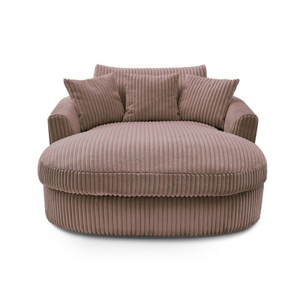 Ružové menčestrové kreslo Belem – Bobochic Paris-image-3