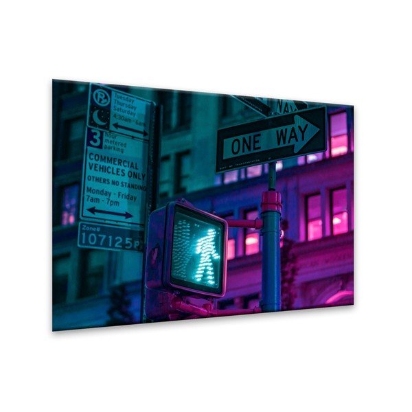 Obraz Styler Glasspik Neon Green Light, 70 × 100 cm-image-2