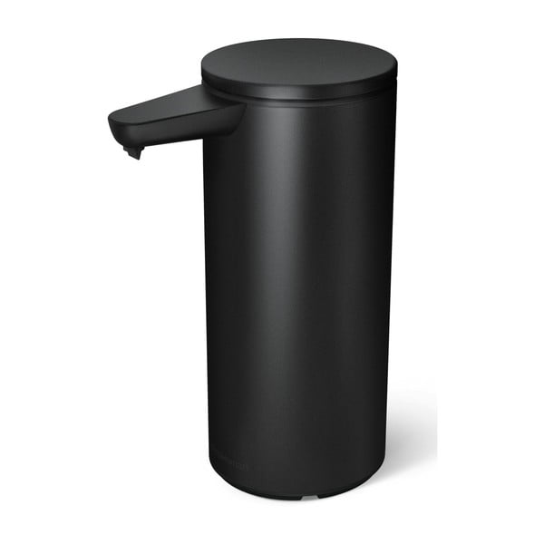 Matne čierny bezdotykový oceľový dávkovač mydla 414 ml – simplehuman-image-2