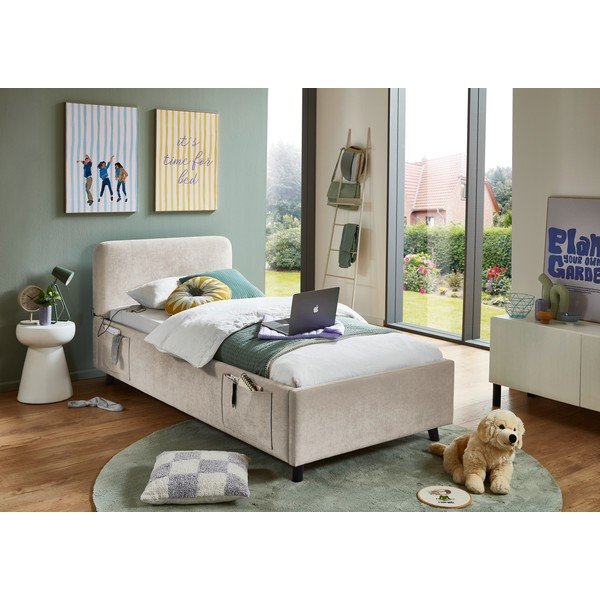Béžová detská posteľ bez roštu 90x200 cm Cosy – Meise Möbel-image-1