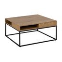 Konferenčný stolík s doskou v dubovom dekore v tmavoprírodnej farbe 80x80 cm Willford – Actona