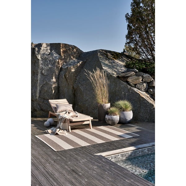 Béžovo-krémový vnútorný a vonkajší koberec 140x180 cm Bob Mud Vanilla – Pappelina-image-1