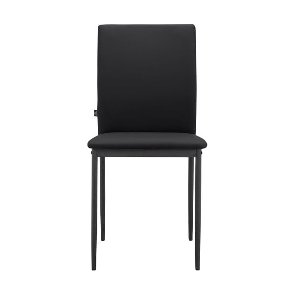 Čierne jedálenské stoličky z imitácie kože v súprave 2 ks Pavia – Støraa-image-1