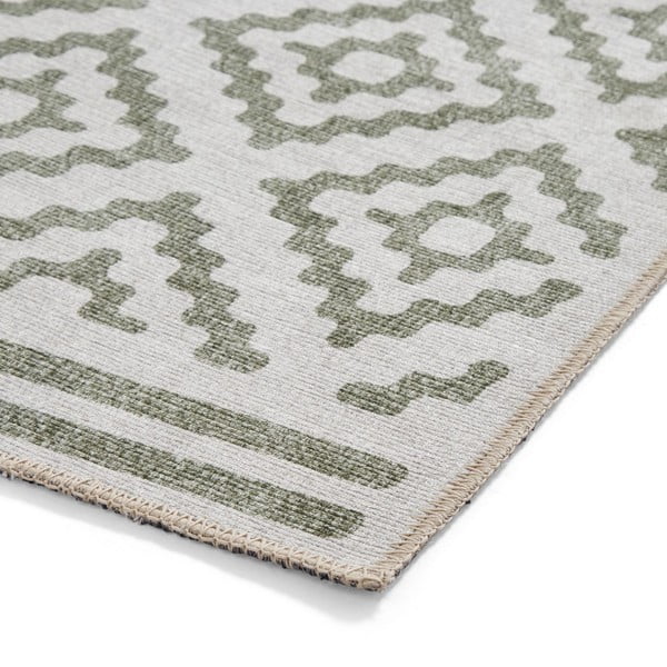 Zelený prateľný koberec 61x120 cm Coral Green – Think Rugs-image-4