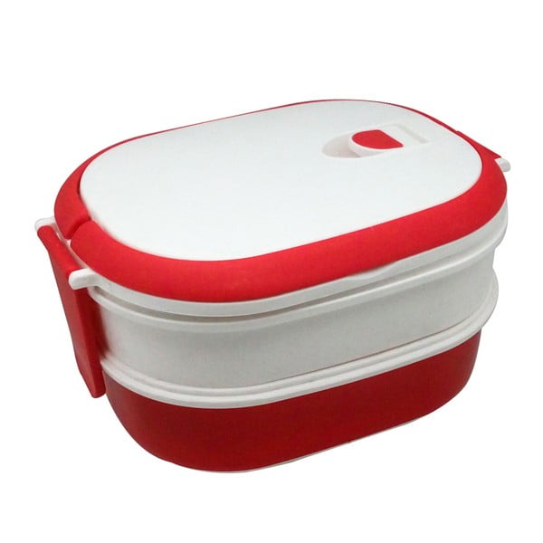 Bielo-červený desiatový box JOCCA Lunchbox