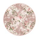 Svetloružový prateľný okrúhly koberec vhodný pre robotické vysávače ø 100 cm Comfort – Mila Home