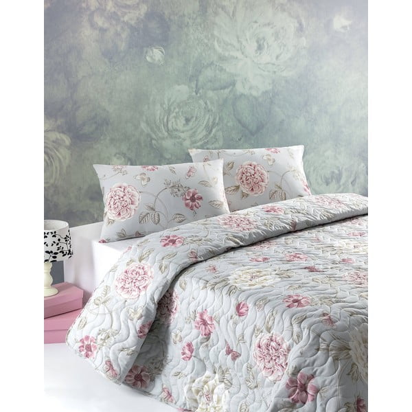 Súprava prešívanej prikrývky na posteľ a obliečky na vankúš Mijolnir Sandiego, 160x200 cm-image-4