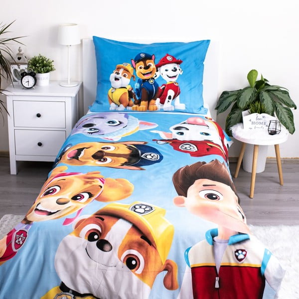 Detské obliečky na jednolôžko z mikrovlákna 140x200 cm Paw Patrol - Jerry Fabrics-image-1