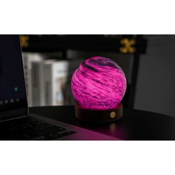 Tmavohnedá/tmavo prírodná svetelná dekorácia na USB ø 8 cm Stellar Ocean – Gingko-image-4