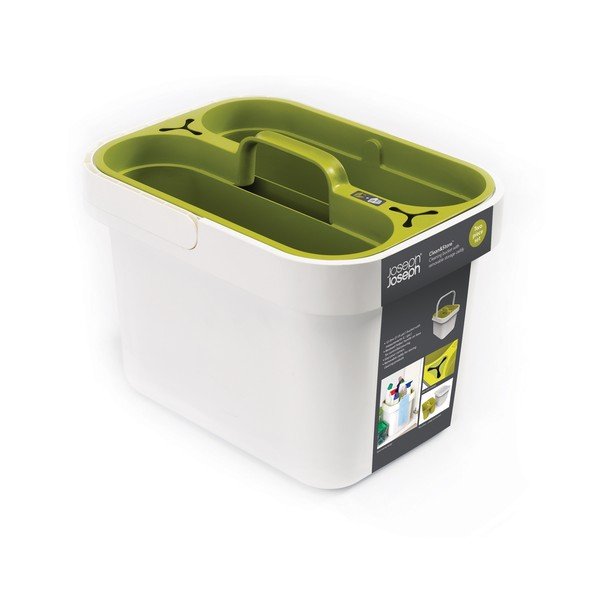 Kýblik na upratovacie prostriedky Clean & Store, biely / zelený-image-4