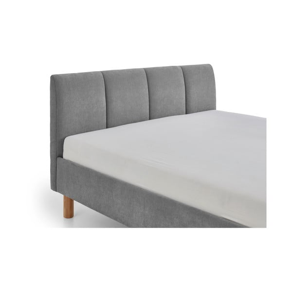 Sivá čalúnená jednolôžková posteľ bez roštu 120x200 cm Joker – Meise Möbel-image-4