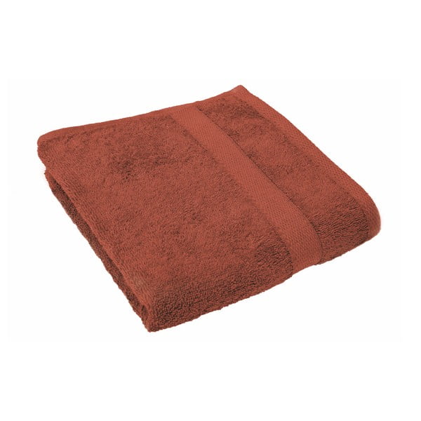 Tehlovočervený uterák Tiseco Home Studio, 50 × 100 cm