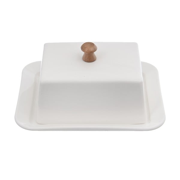 Biela porcelánová nádobka na maslo Orion Whiteline-image-2