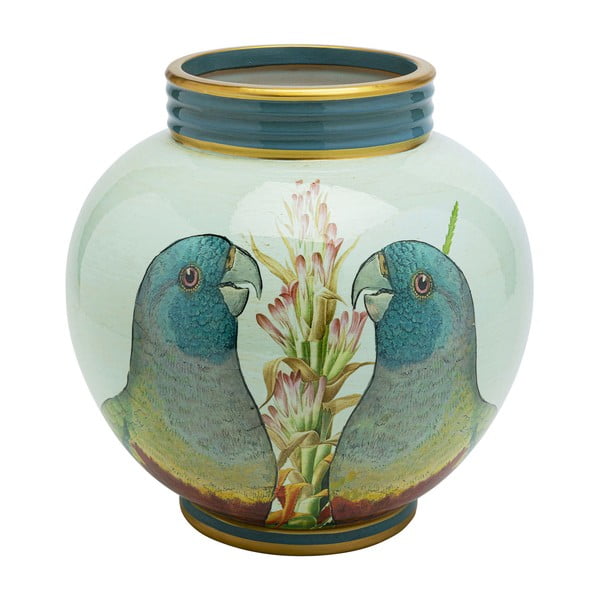 Porcelánová dekorácie Kare Design Parrot Couple, priemer 25 cm